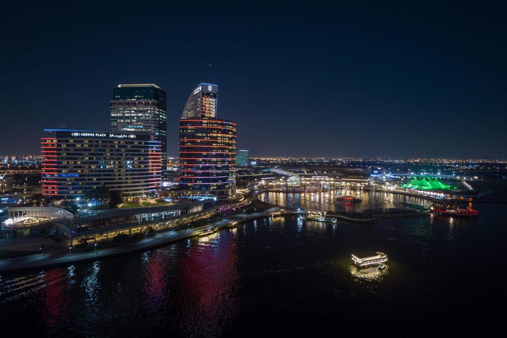 Intercontinental Dubai Festival City By Ihg Zewnętrze zdjęcie Jacksonville skyline at night